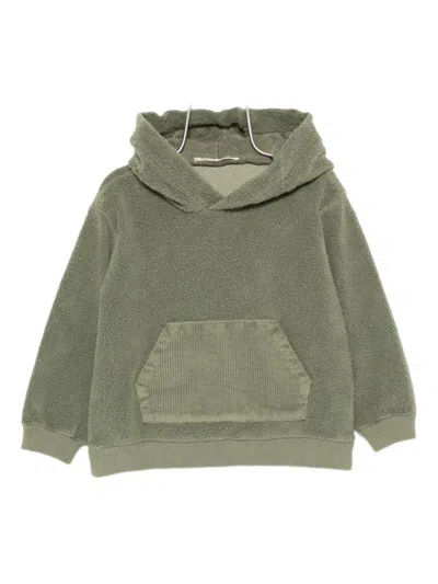 Zhoe & Tobiah Kids' Hoodie Mit Cordtasche In Green