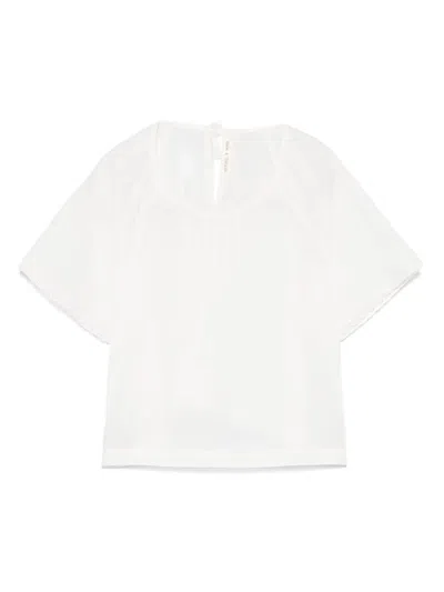 Zhoe & Tobiah Kids' Cotton Blouse In White