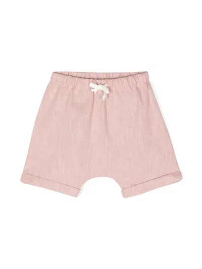 Zhoe & Tobiah Babies' Drawstring-waistband Smart Shorts In Pink