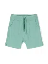 Zhoe & Tobiah Drawstring-waist Waffle Shorts In Green