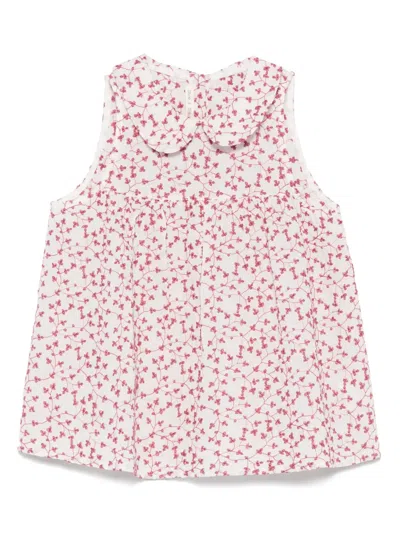 Zhoe & Tobiah Kids' Embroidered Top In White