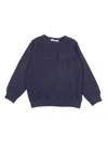 Zhoe & Tobiah Flap-pocket Sweatshirt In Blue