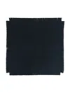 Zhoe & Tobiah Fringed Square Blanket In Blue