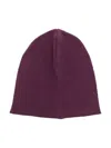 Zhoe & Tobiah Knitted Cotton-blend Beanie In 紫色