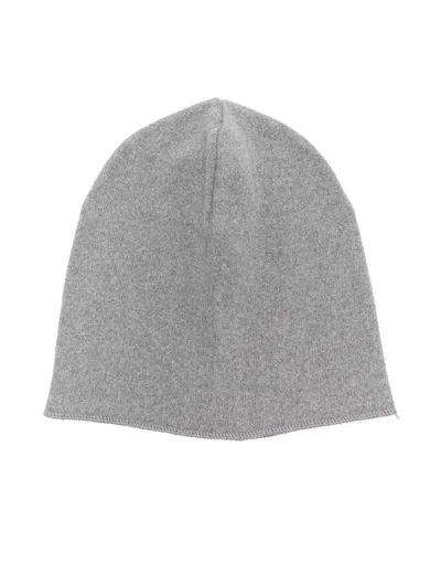 Zhoe & Tobiah Kids' Knitted Cotton-blend Beanie In 灰色