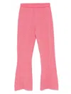 Zhoe & Tobiah Knitted Trousers In Pink