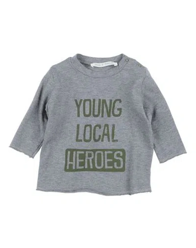 Zhoe & Tobiah Babies'  Newborn Boy T-shirt Grey Size 3 Cotton