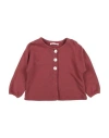 Zhoe & Tobiah Newborn Girl Blazer Brick Size 3 Cotton In Red