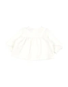 ZHOE & TOBIAH ZHOE & TOBIAH NEWBORN GIRL SWEATSHIRT WHITE SIZE 3 COTTON, ELASTANE