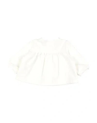 Zhoe & Tobiah Babies'  Newborn Girl Sweatshirt White Size 3 Cotton, Elastane