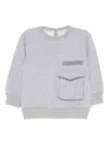 Zhoe & Tobiah Pocket Baby Sweater In Gray