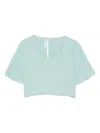 Zhoe & Tobiah Pointelle Top In Green