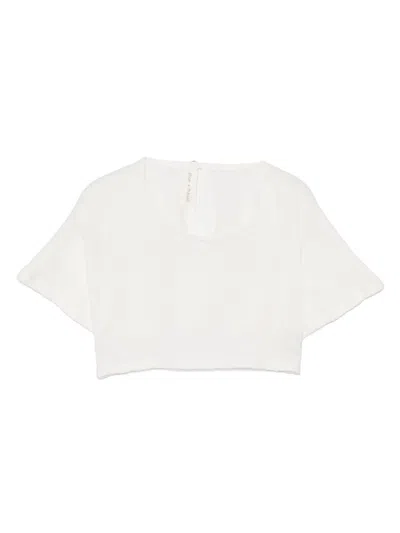 Zhoe & Tobiah Kids' Pointelle Top In White