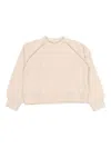 Zhoe & Tobiah Seam-detail Sweatshirt In Neutral