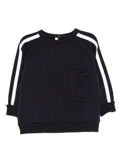 Zhoe & Tobiah Babies' Stripe Appliqué Top In Black