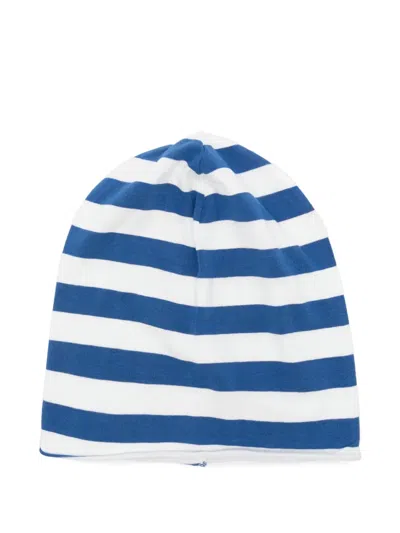 Zhoe & Tobiah Kids' Striped Beanie Hat In White