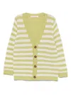 Zhoe & Tobiah Striped Cardigan In Green