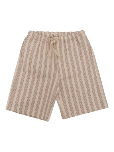 Zhoe & Tobiah Kids' Striped Drawstring Shorts In Multi