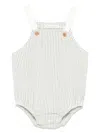 Zhoe & Tobiah Striped Dungaree In Green