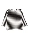 Zhoe & Tobiah Striped-pattern Chest-pocket Top In Black