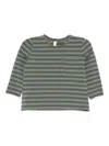Zhoe & Tobiah Striped Pocket Top In Green