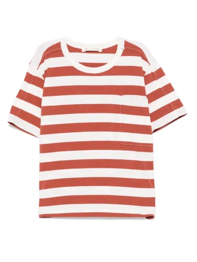 Zhoe & Tobiah Kids' Striped T-shirt In Brown