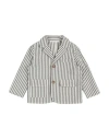 Zhoe & Tobiah Toddler Boy Blazer Ivory Size 6 Cotton, Elastane In White