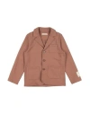 Zhoe & Tobiah Toddler Boy Blazer Light Brown Size 4 Cotton, Elastane In Brown