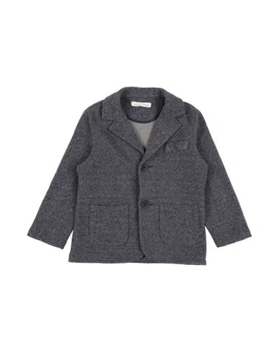 Zhoe & Tobiah Babies'  Toddler Boy Blazer Navy Size 4 Polyester, Cotton, Elastane In Blue