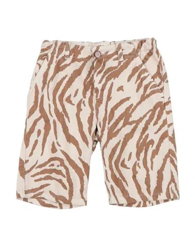 Zhoe & Tobiah Babies'  Toddler Boy Shorts & Bermuda Shorts Sand Size 6 Cotton In Beige