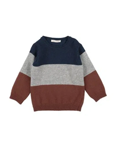 Zhoe & Tobiah Babies'  Toddler Boy Sweater Deep Teal Size 4 Virgin Wool In Brown