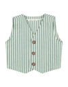 Zhoe & Tobiah Toddler Boy Tailored Vest Green Size 3 Cotton, Elastane In Green