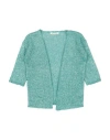 Zhoe & Tobiah Toddler Girl Cardigan Emerald Green Size 6 Linen In Green