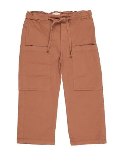 Zhoe & Tobiah Toddler Girl Pants Camel Size 3 Cotton, Elastane In Beige
