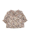 Zhoe & Tobiah Toddler Girl Shirt Brown Size 6 Cotton In Brown