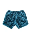 Zhoe & Tobiah Toddler Girl Shorts & Bermuda Shorts Deep Teal Size 4 Polyester, Elastane In Green