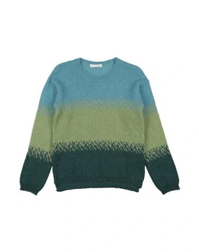 Zhoe & Tobiah Babies'  Toddler Girl Sweater Light Blue Size 4 Alpaca Wool, Polyamide, Virgin Wool