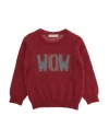 Zhoe & Tobiah Babies'  Toddler Sweater Brick Size 6 Alpaca Wool, Polyamide, Virgin Wool In Red