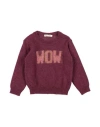 Zhoe & Tobiah Toddler Sweater Plum Size 4 Alpaca Wool, Polyamide, Virgin Wool In Purple