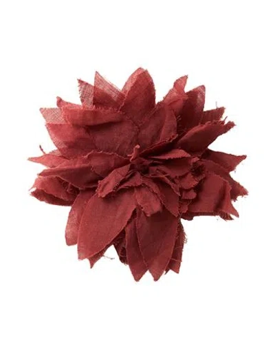 Zhoe & Tobiah Woman Brooch Chocolate Brown Size - Textile Fibers