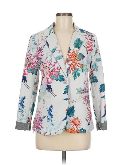 Pre-owned Zhrill Blazer Jacket In White