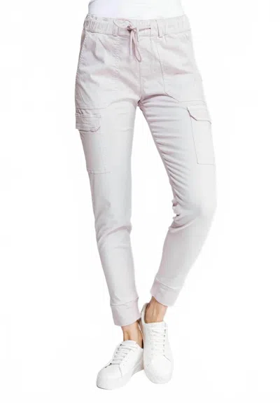Zhrill Cargo Jogger Pants In Lavender In White