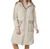 Zhrill Fog Sherpa Jacket In Beige In White