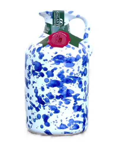 Zia Pia Fantasia Extra Virgin Olive Oil Ceramic, Cobalt 250ml In Blue