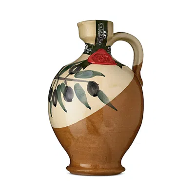 Zia Pia Frantoio Galantino Extra Virgin Olive Oil In Robin Ceramic