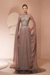 ZIAD NAKAD EMBROIDERY MUSLIN GOWN