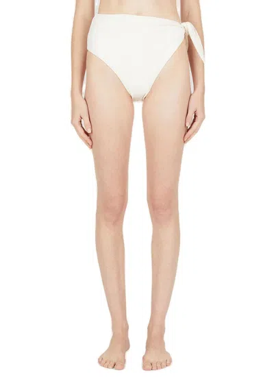 Ziah 90s High Waisted Bikini Bottoms In White