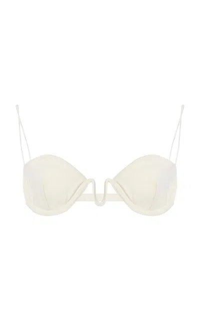 Ziah Balconette Bikini Top In White