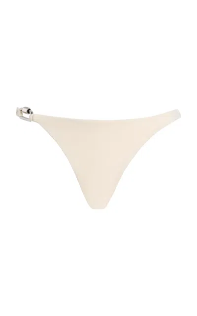 Ziah Bravissimo Hardware Bikini Bottom In White