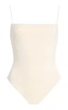 Ziah Fine Strap One-piece Swimsuit In Neutral